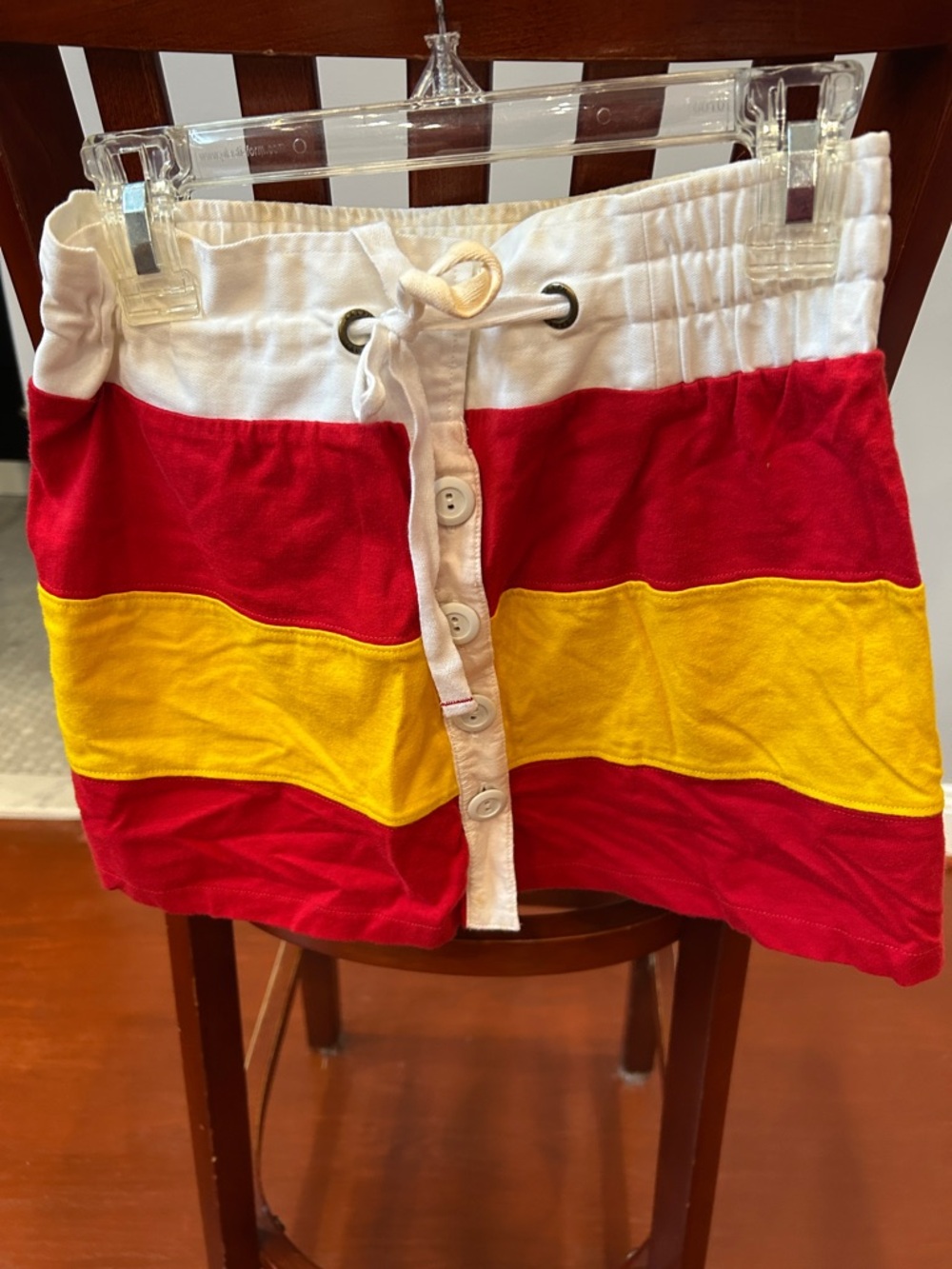 Polo by Ralph Lauren Red, Yellow & White Striped Girls' Skirt